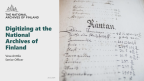 Digitization at the National Archives of Finland-н өнгөц зураг