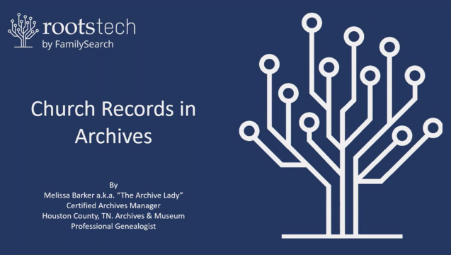 Miniatura dla Church Records in Archives