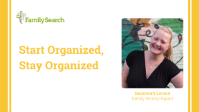 Заставка: Start Organized, Stay Organized