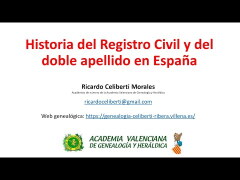 Miniatura de Historia del Registro Civil y del doble apellido en España