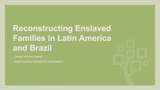 Miniaturansicht für Reconstructing Enslaved Families in Latin America and Brazil