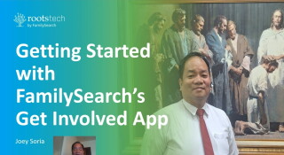 صورة مصغرة لـ Getting Started with the FamilySearch Get Involved app