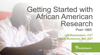 صورة مصغرة لـ Getting Started With African American Research