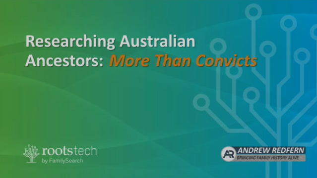 Researching Australian Ancestors: More than Convicts 섬네일