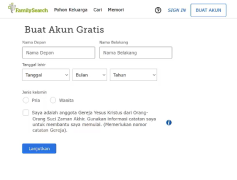 Keluku untuk Bagaimana Membuat Akun FamilySearch