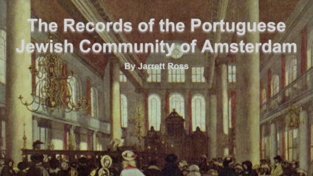 The Records of the Portuguese Jewish Community of Amsterdam 섬네일