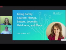 Заставка: Citing Family Sources: Photos, Letters, Journals, Heirlooms, and More