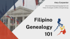 Filipino Genealogy 101-н өнгөц зураг