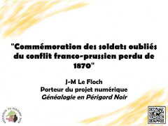 Vignette de Commémoration des soldats oubliés du conflit franco-prussien perdu de 1870